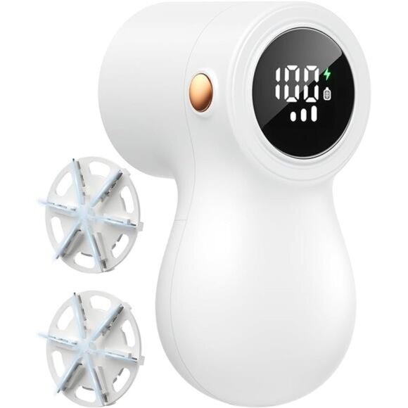 Fabric Shaver,Lint Remover for Clothes with 3 Replaceable Blades,Electric Shaver - Picture 7 of 7